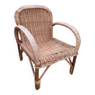 Rattan armchair for children