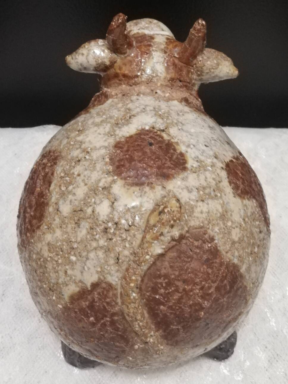 Cracked sandstone cow