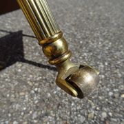 Table d'appoint néo classique bois et laiton an 70
