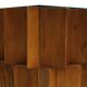 Mid-Century Modern Style Oak Wood and Black Glass Italian Sideboard
