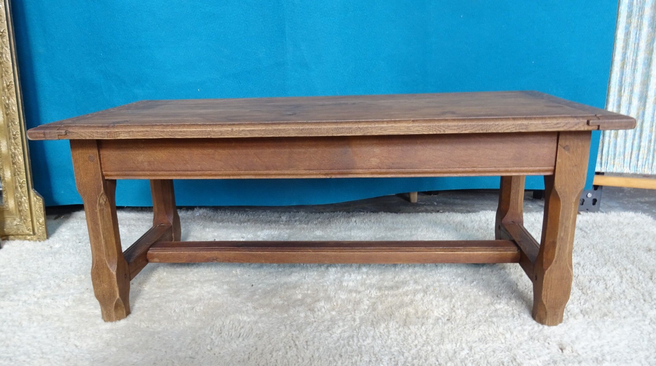 Solid oak farmhouse coffee table