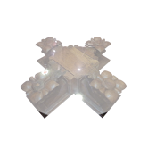 Coffee table glass top