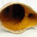 Vase in ceramic foam fat lava vallauris 60's