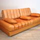 De Sede DS-85 daybed and lounge chair in cognac leather, 1960s