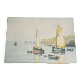 Eau forte et aquatinte A. Lafitte 49 x 33,5 cm