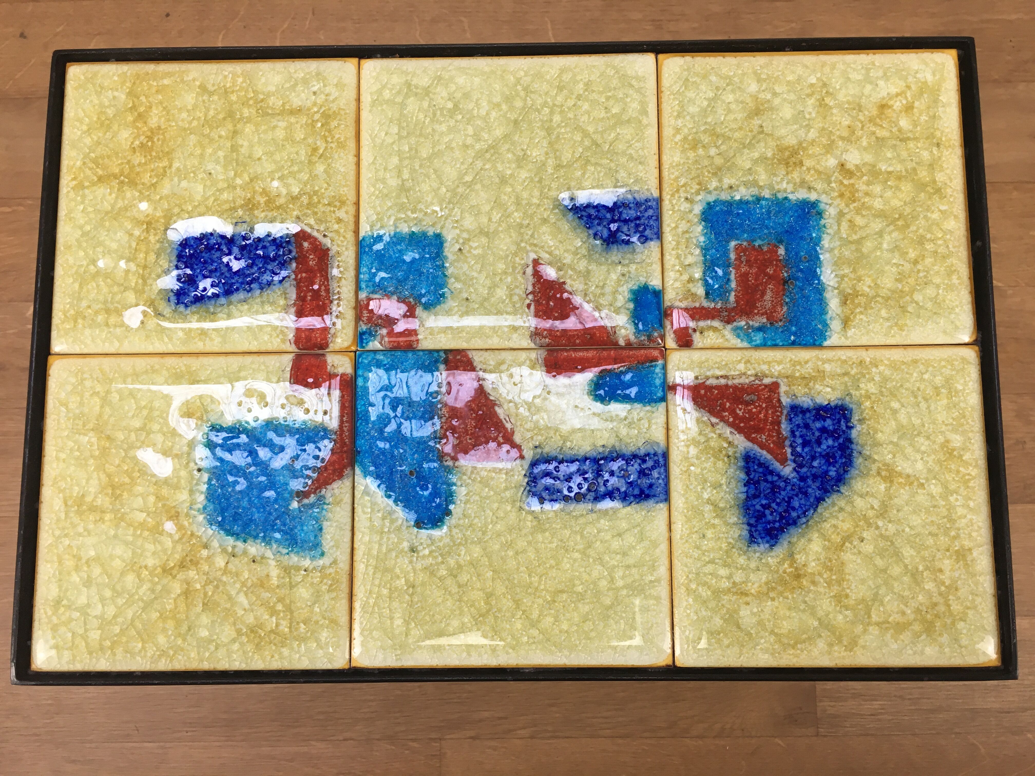 Ceramic side table 50s, modernist style