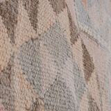 Large Vintage Bohemian Faded Color Kilim Tapestry Runner Rug, 1970s 89 x 298 cm