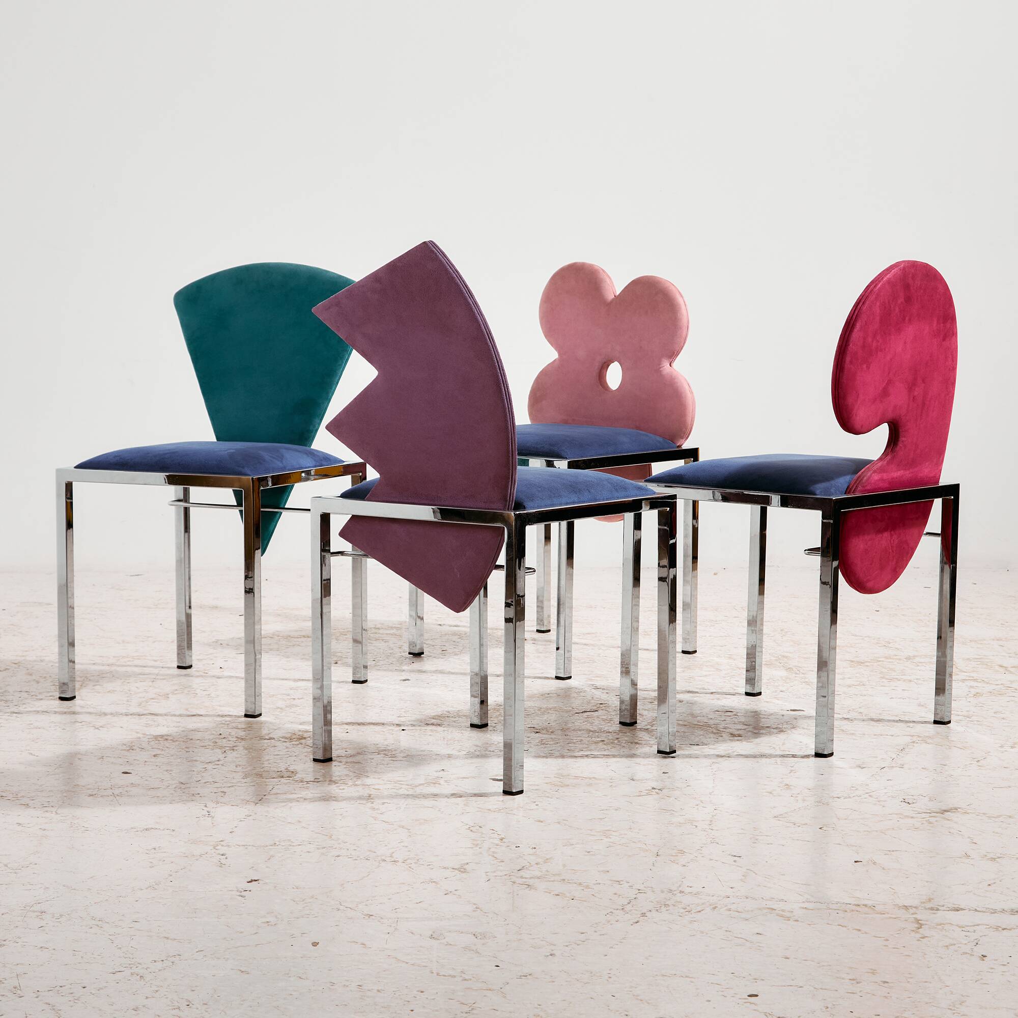 MK10080 Omaggi chairs by Salvati & Tresoldi for Saporiti Italia, Set of 4