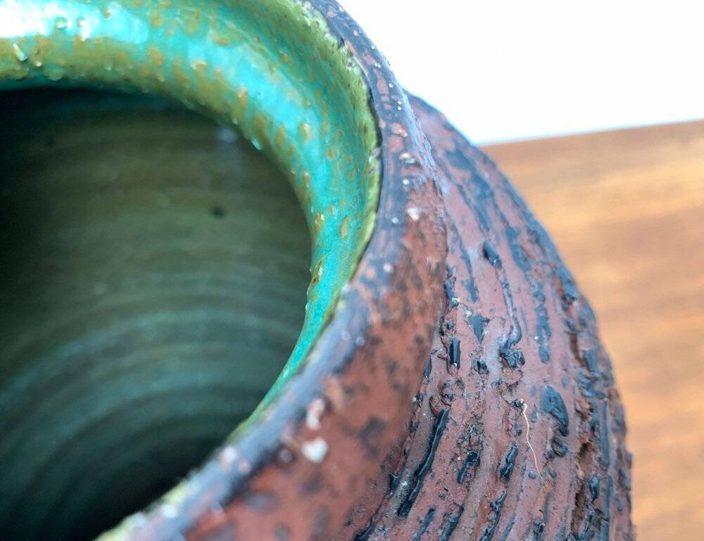 Vase from the Schamotte series, German brutalism from the mid-century by Spara Keramik, 1960s.