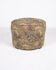 Upholstered pouf in verdure tapestry style, France, late 19th century.