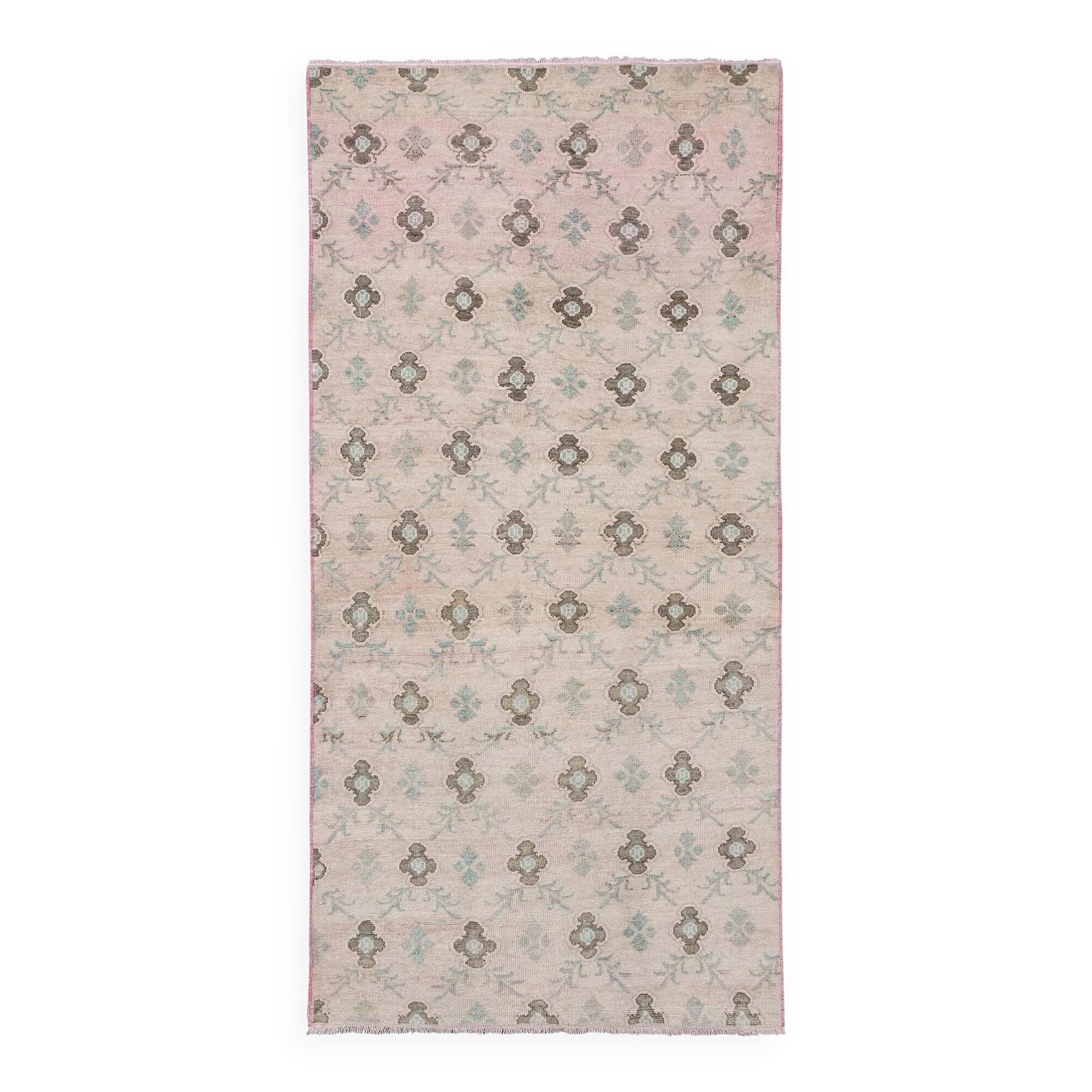 Vintage Turkish Oushak rug 146x285 cm