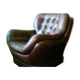 Leather pod club chair Brazilian influence, 1960s