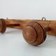 Vintage popular art wall coat rack from the 1950s