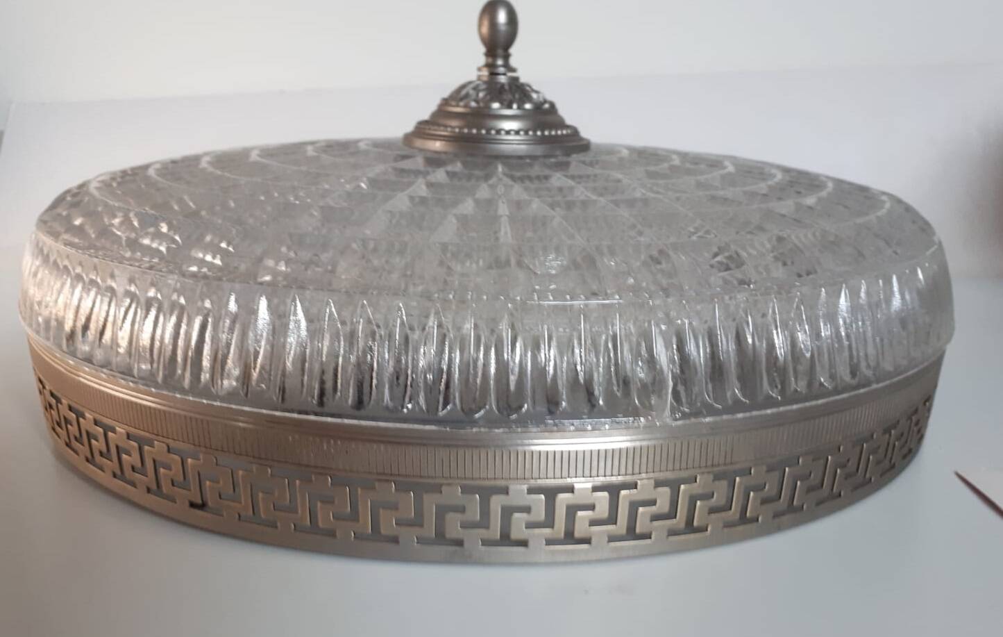 Large and magnificent Lucien Gau ceiling light -35cm