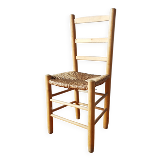Vintage raw wood chair