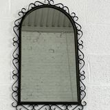 Vintage wrought iron mirror