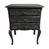 Commode patinée noire