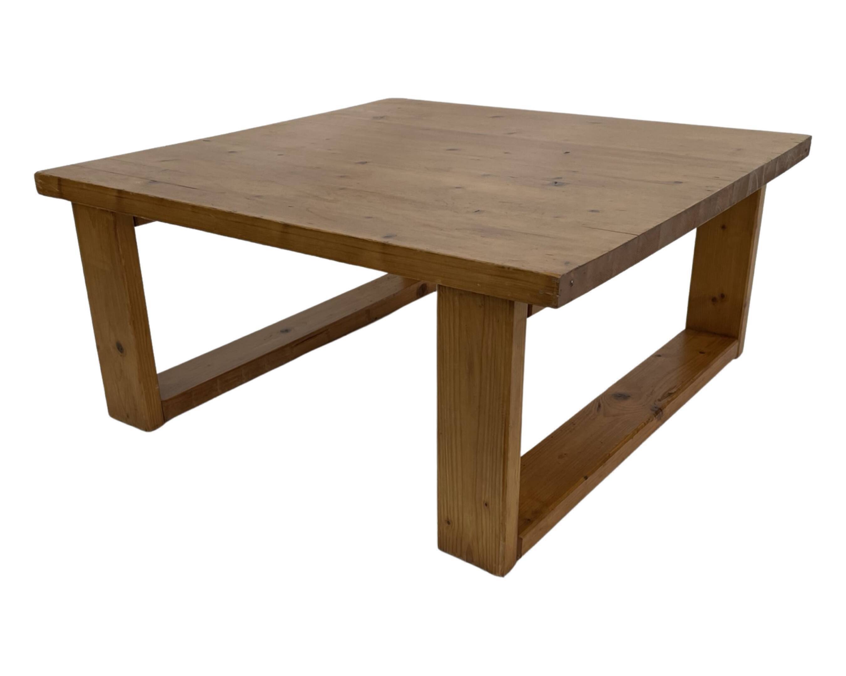 Vintage coffee table pinewood minimalist 1960s
