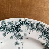 7 Dessert plates St Amand and Hamage Terre de Fer Byzantine model