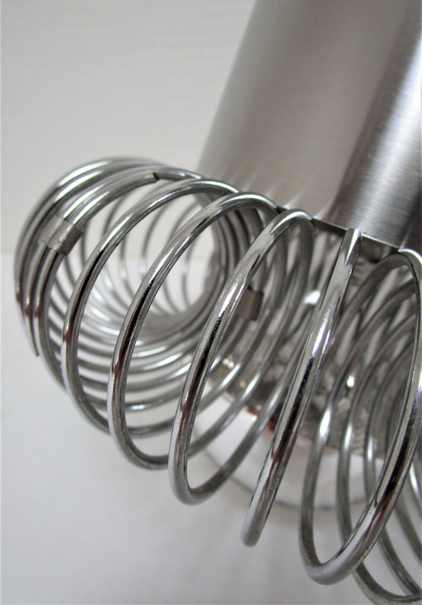 Philippe Rogier stainless steel pendant lamp for Oxar design gallery 70s
