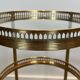 Pair of Art Deco Round Rolling Tables with Removable Tops, Maison Jans