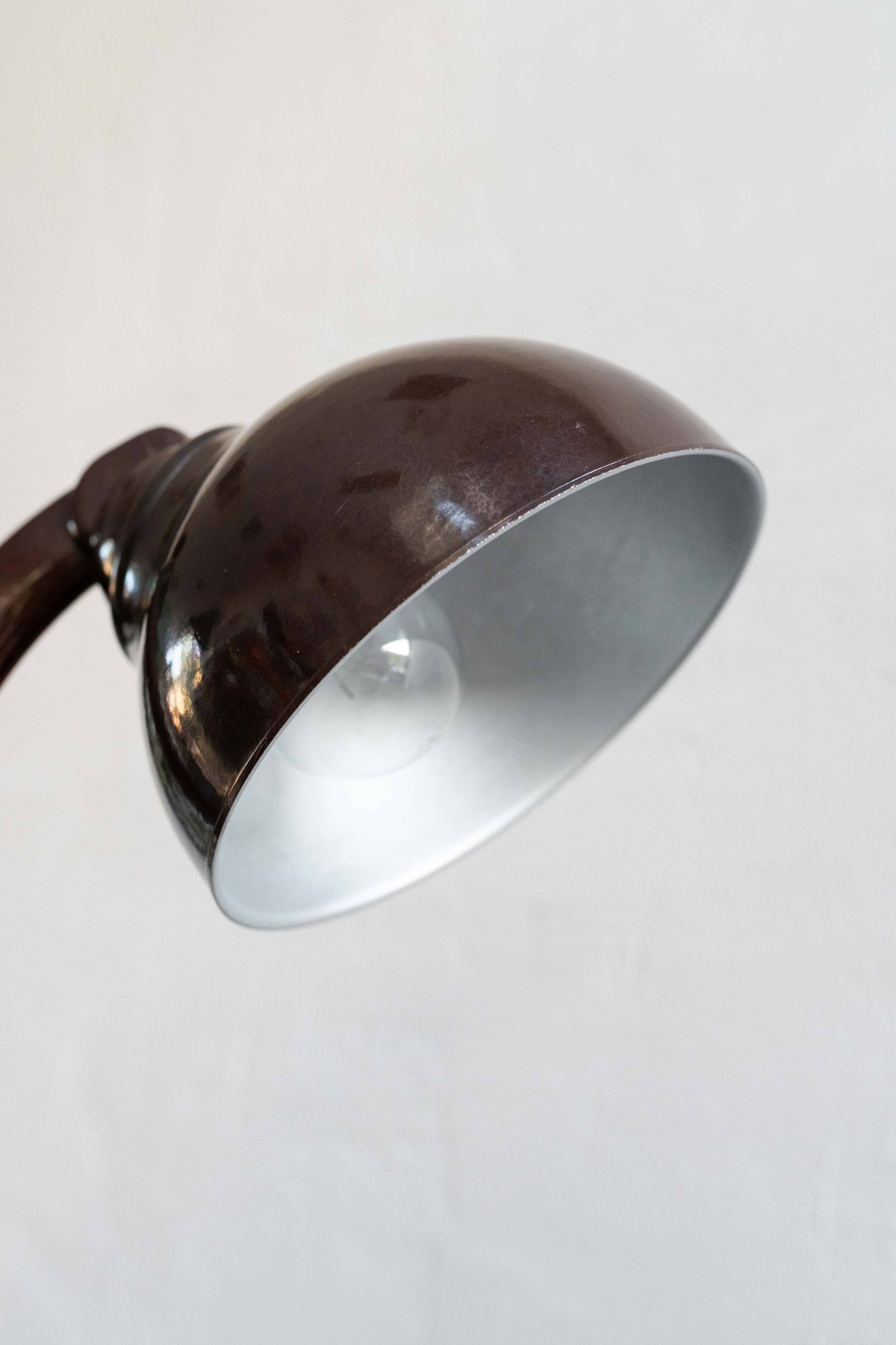 Art Deco Bakelite Desk Lamp Futurit 202 By Eric Kirkham Cole for Gummon Bratislava, Slovakia, 1930s