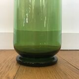 Green glass vase