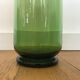 Green glass vase
