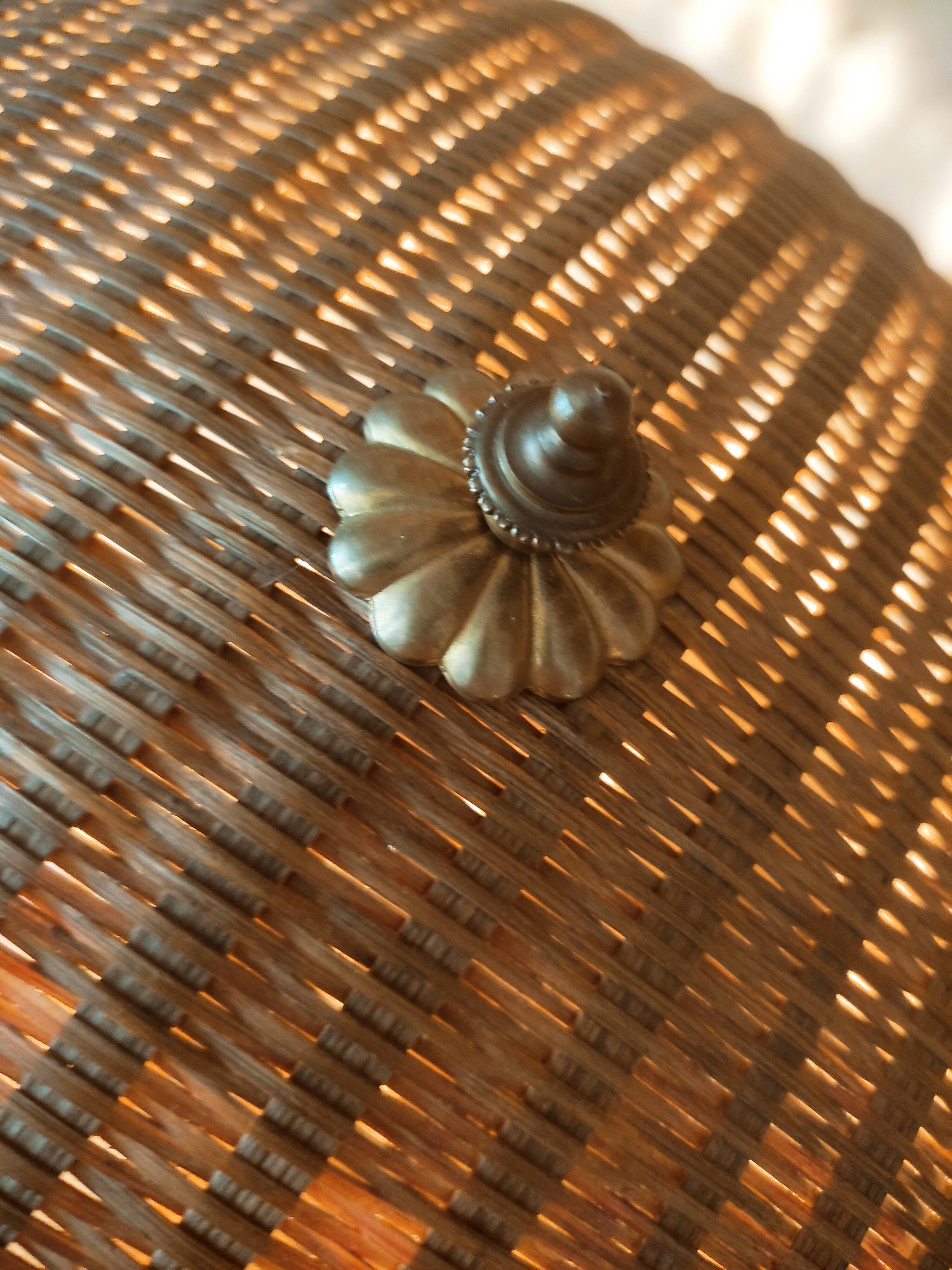 Bohemian rattan lamp