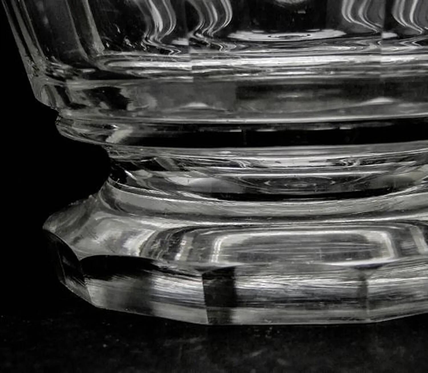 Art Deco bonbonniere, crystal, Moser, Czechoslovakia, 1930s