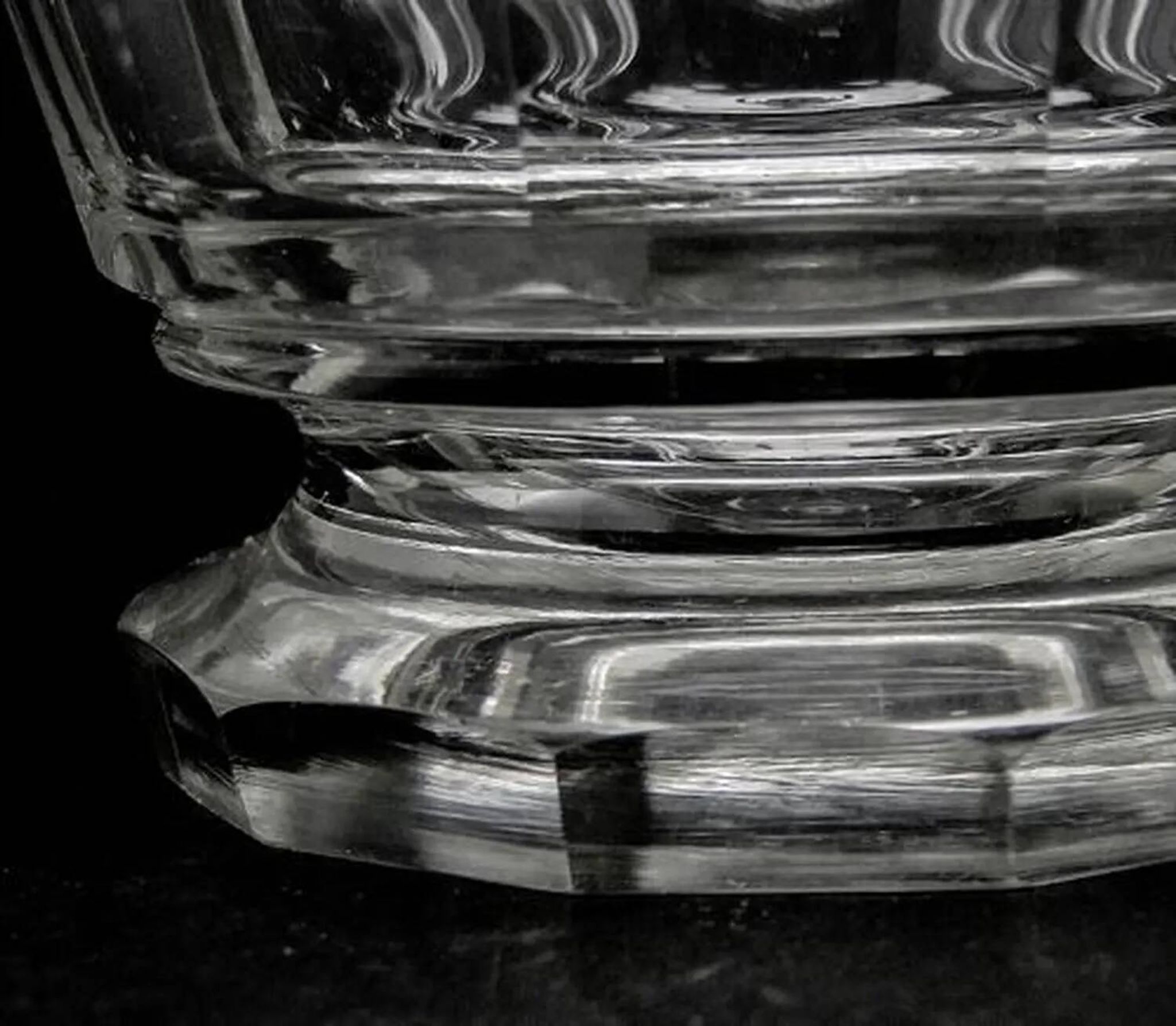 Art Deco bonbonniere, crystal, Moser, Czechoslovakia, 1930s