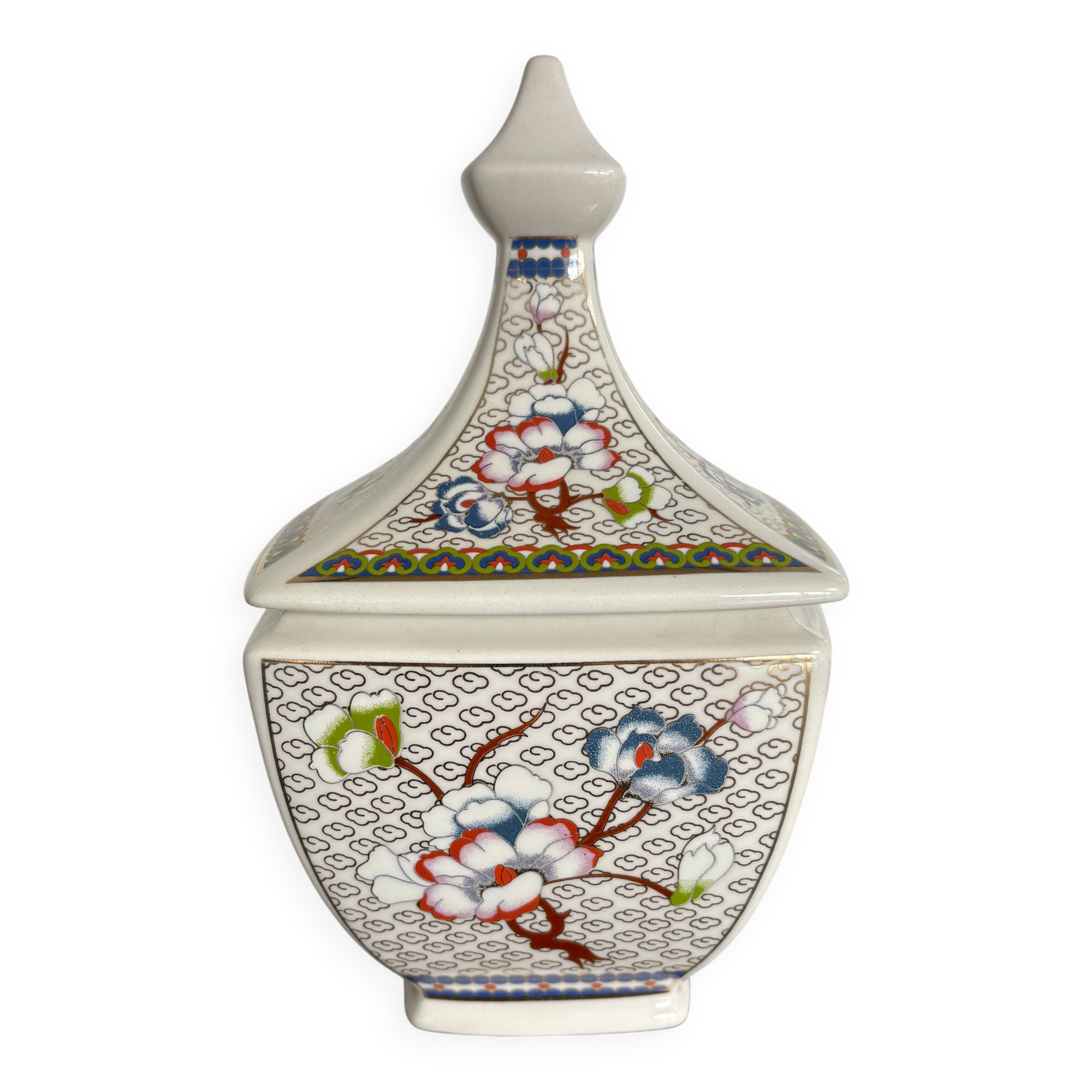 Bonbonnière vintage chic Made in Italy style Imari