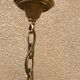 Bronze chandelier with pendants, 6 lamps.