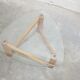 Table basse vintage en bois et verre