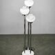 1970s Italian Murano Glass, Chrome and Marble Three-Light Floor Lamp