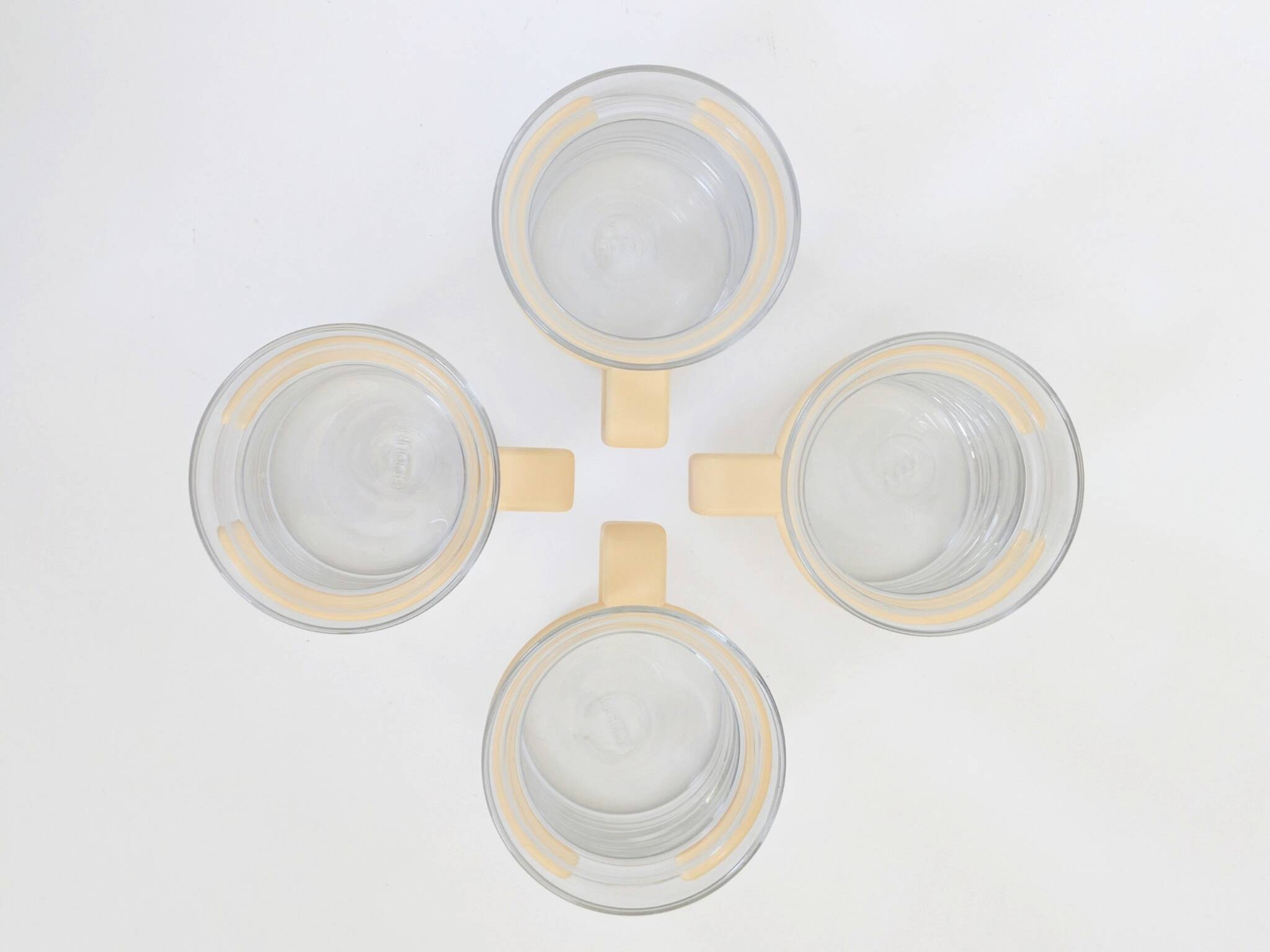 Lot 4 Bodum Bistro Glasses Vintage Carsten Jørgensen Danish Design 1980s