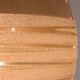 Glashütte Limburg hanging lamp amber glass, 1960s
