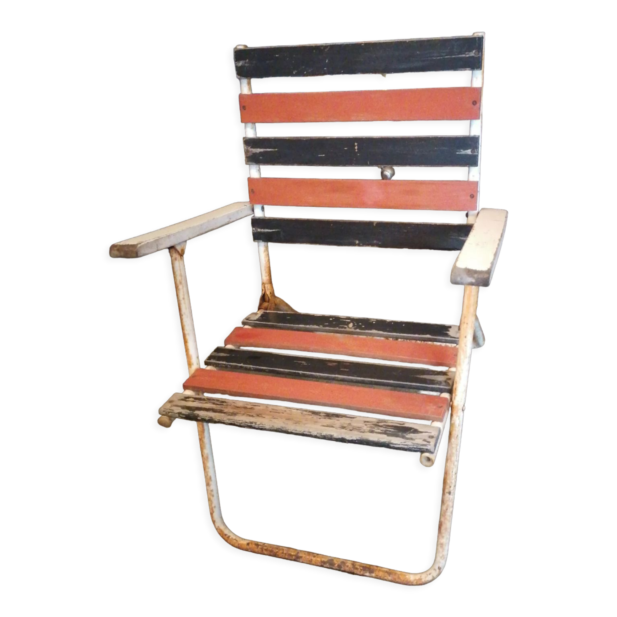 Garden folding armchair 1950 60