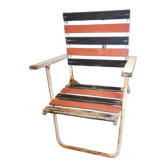 Fauteuil pliant jardin 1950 60