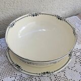 Salad bowl set and round serving dish Salins Model Saussure A.B.