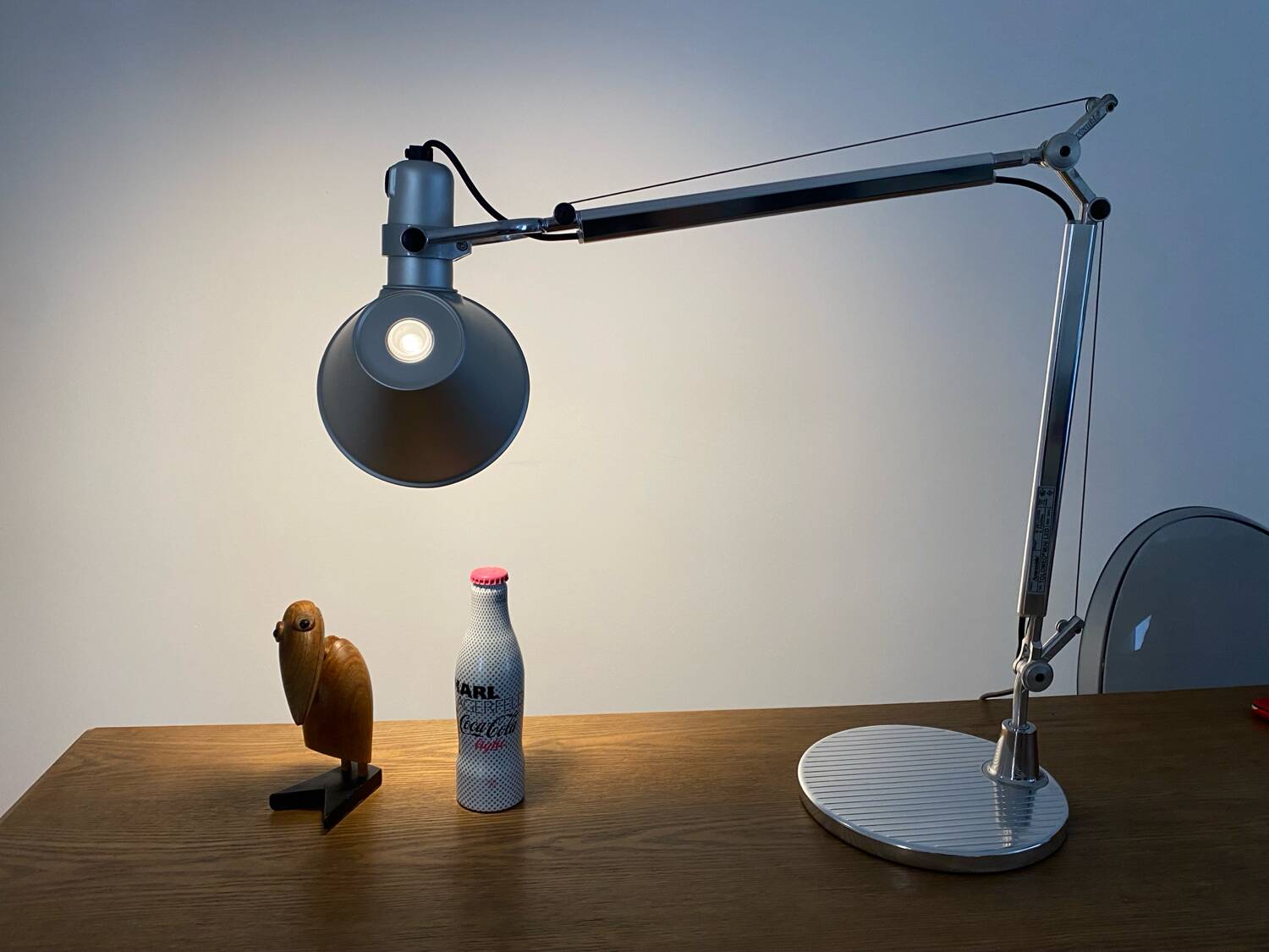 Tolomeo mini led desk lamp on designer base By Lucchi & Fassina excellent condition