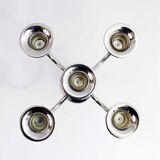 Silver metal candlestick