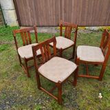 Set of 4 Scandinavian style chairs 1960