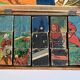Antique wooden cube puzzle - Illustrations of Perrault's tales - 1920