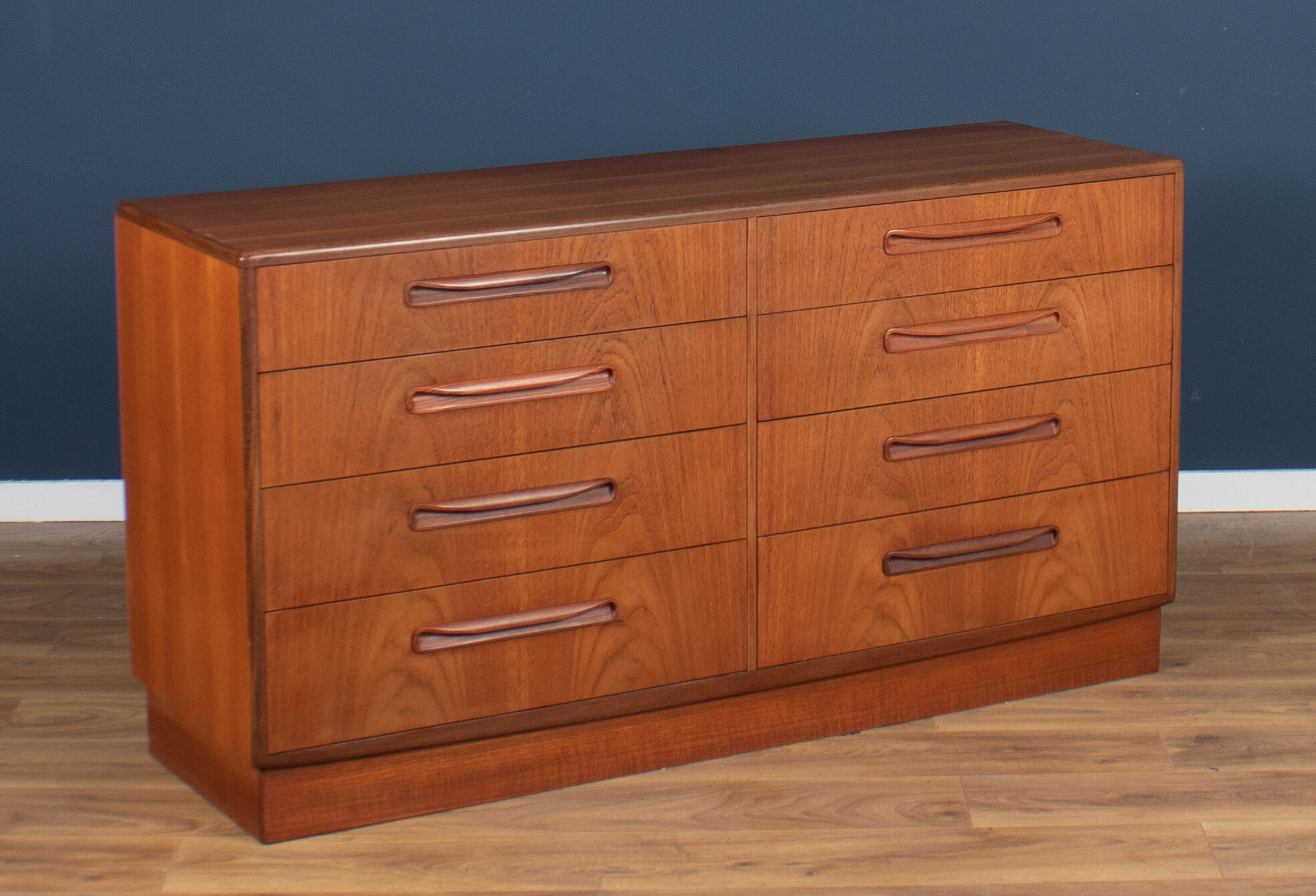 Teak 1960s G-Plan Fresco, 8 drawers chest of crawers