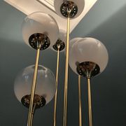 Italian Alberello brass & murano floor lamp