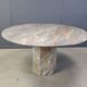 Table à manger ronde en marbre italien des années 1970
