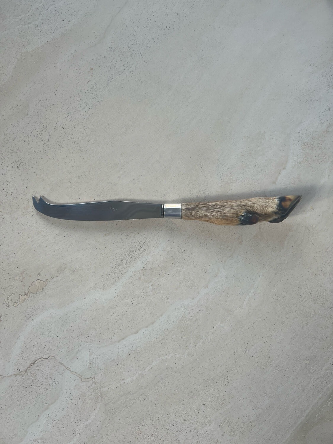 Deer hoof cheese knife