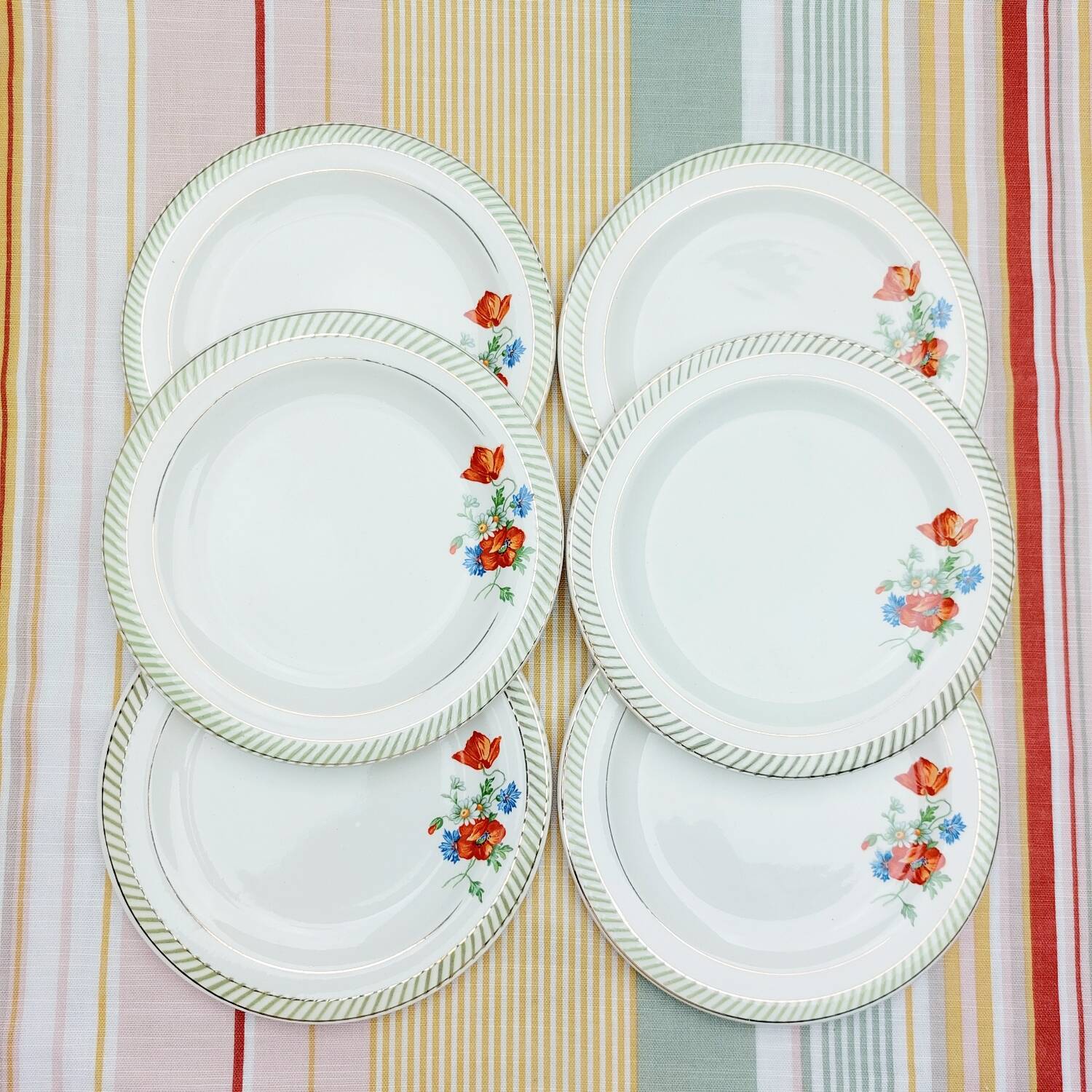 Assiettes à dessert Salins Prairie