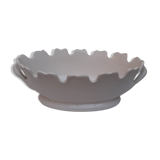 Rafraîchissoir à verres en faïence blanche